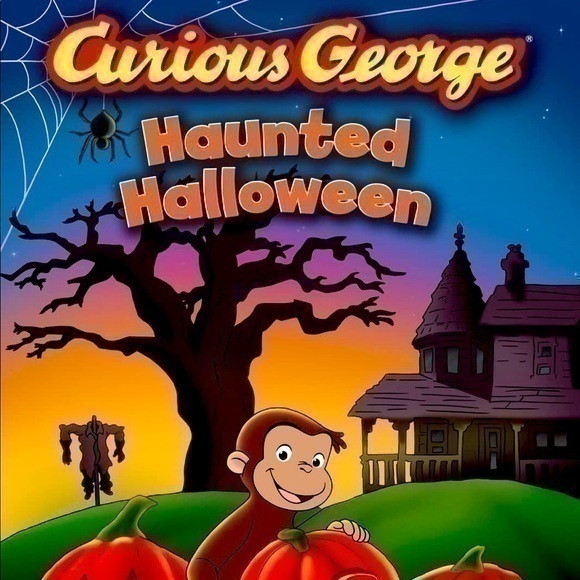 Curious George Haunted Halloween - Staple Bound By Joe Fallon Gently Preloved - Picture 1 of 5